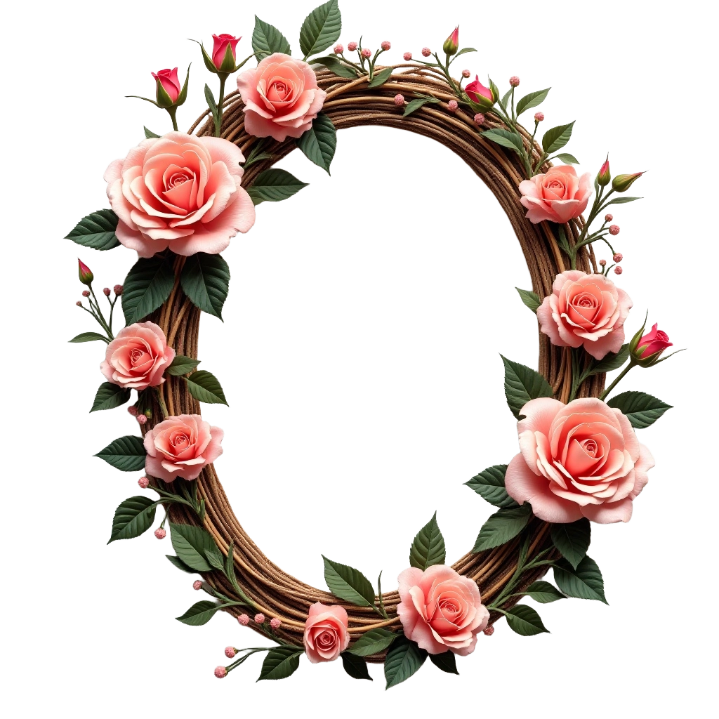 Elegant Floral Wreath